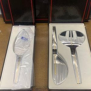 WMF Maxim's 🚥 De Paris Cromargan Rue Royale Gold FISH SET & PIE SERVER